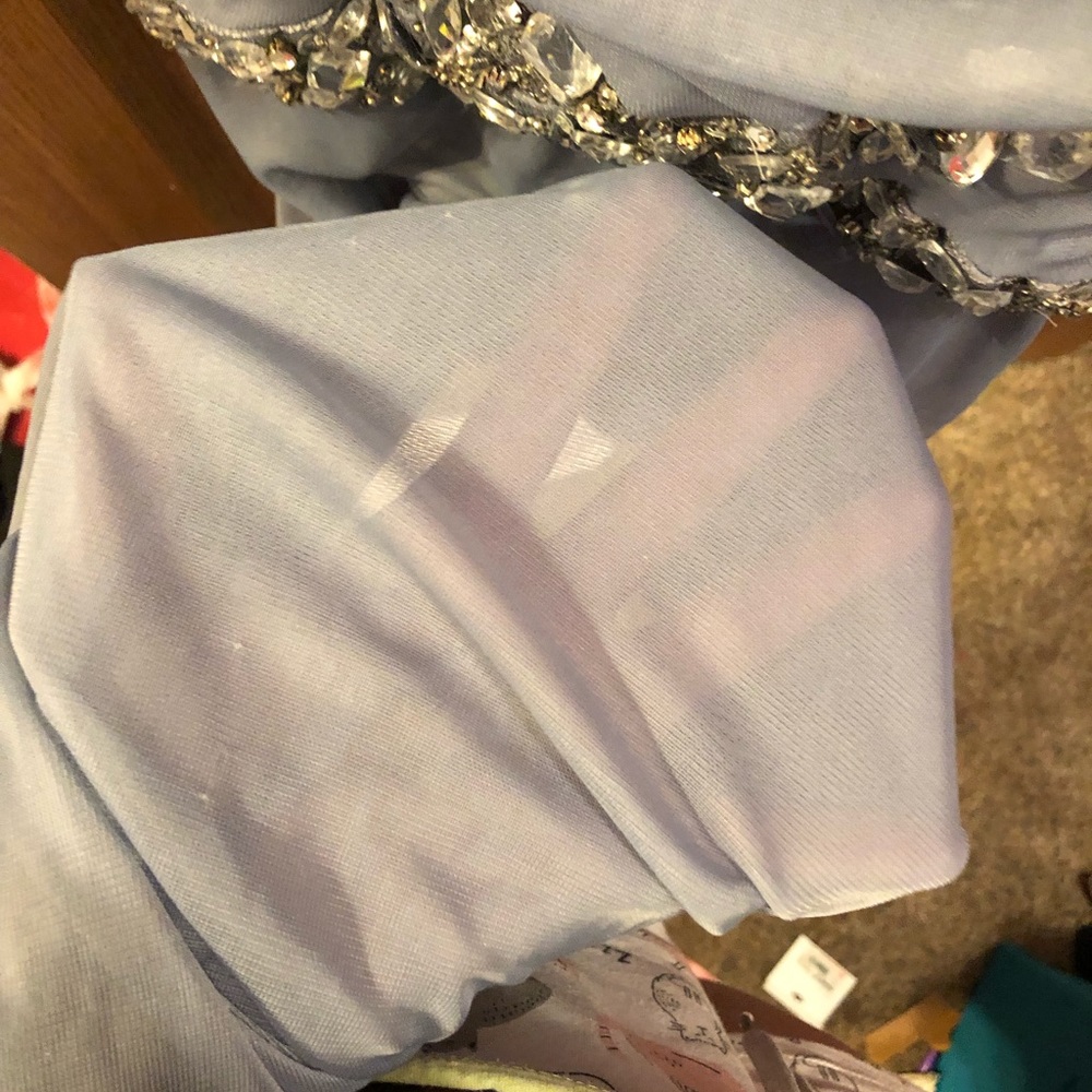 Silver/Grey Prom Dress - Picture 5 of 7